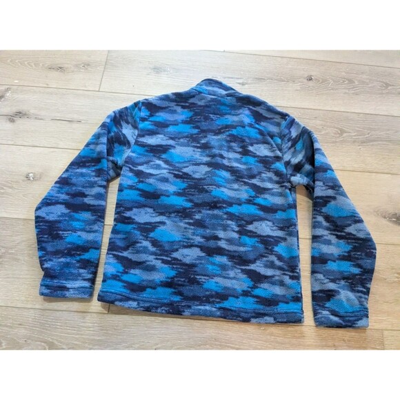 Eddie Bauer Kids Blue Camo Fleece Full-zip Jacket Youth Boys Size M 10-12 - Picture 6 of 6